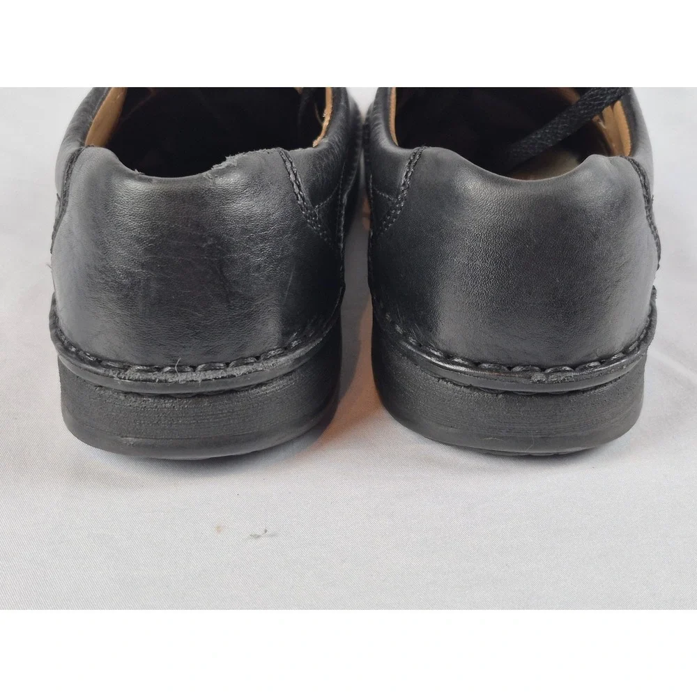 Birkenstock Pasadena Mens Black Leather Lace Up Derby Shoes Size 41 US 8-8.5